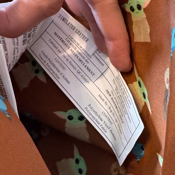 Star Wars Loungefly Backpack Bag Baby Yoda Grogu Mandalorian Moveable Ears - Picture 10 of 13